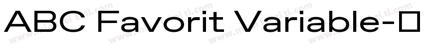 ABC Favorit Variable字体转换